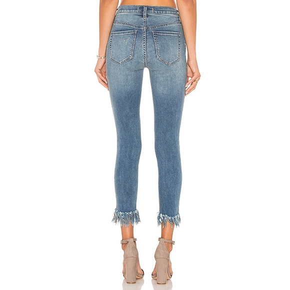 Free People Great Heights cropped jeans fray hems - Picture 3 of 8
